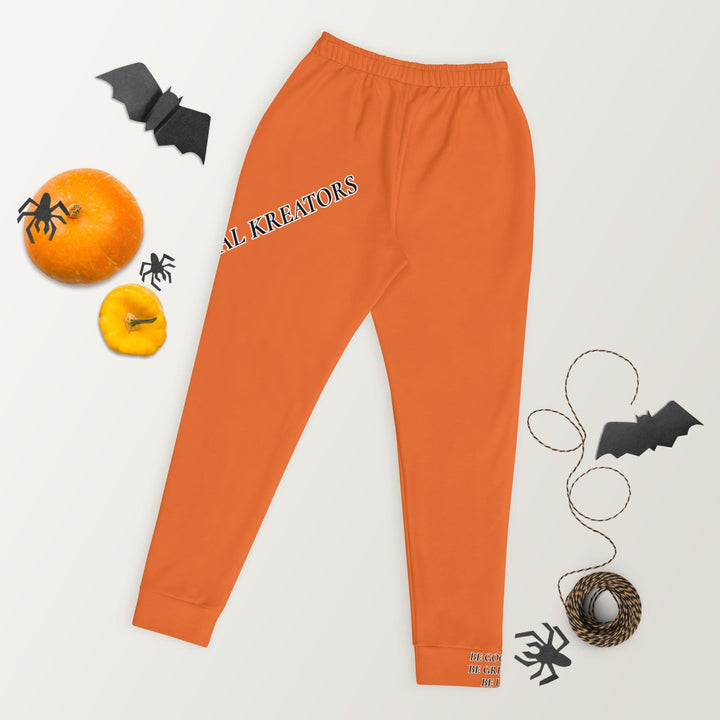 Women's Orange Joggers - VYBRATIONAL KREATORS®