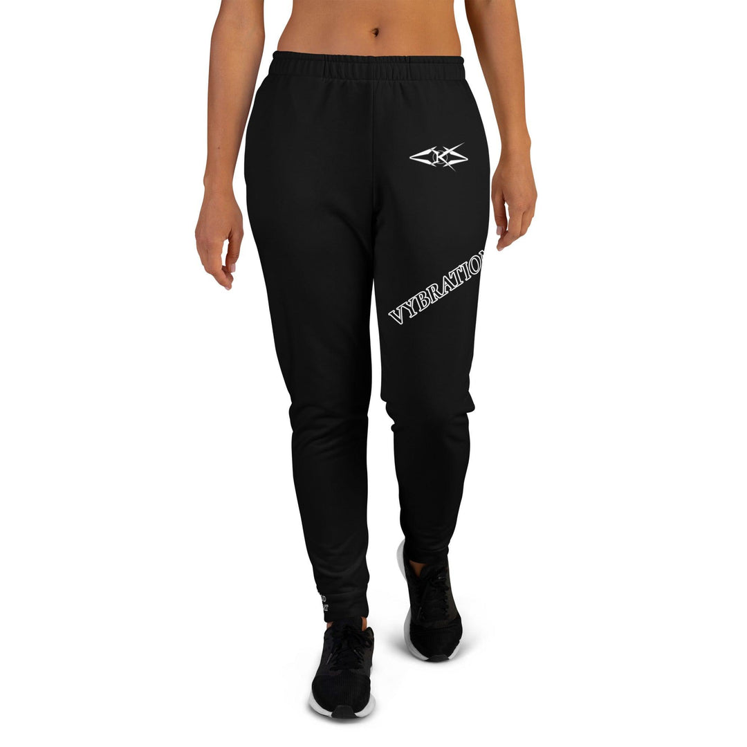 Women's Black Joggers - VYBRATIONAL KREATORS®