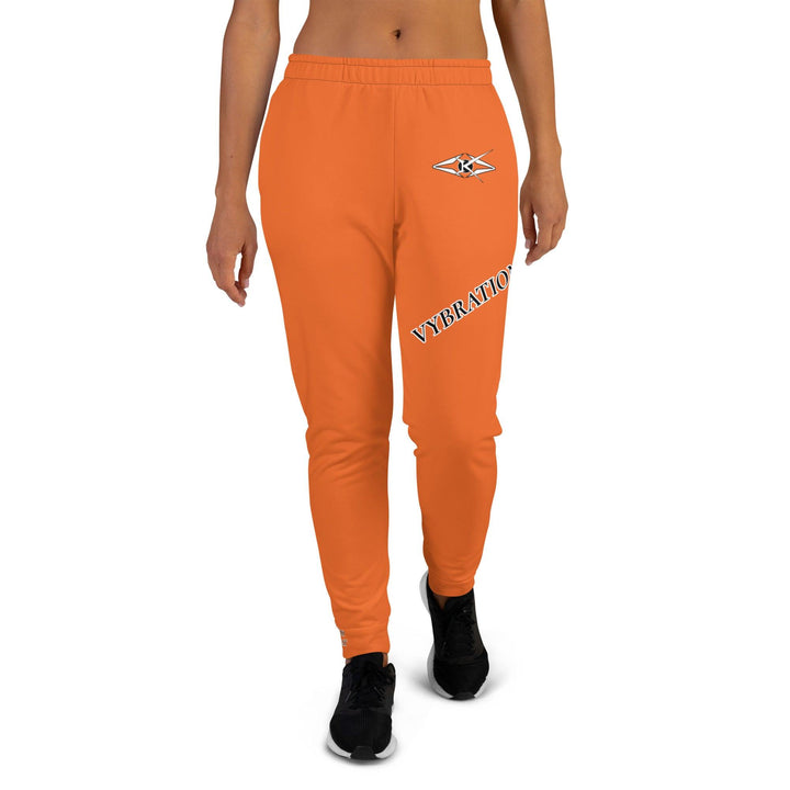 Women's Orange Joggers - VYBRATIONAL KREATORS®