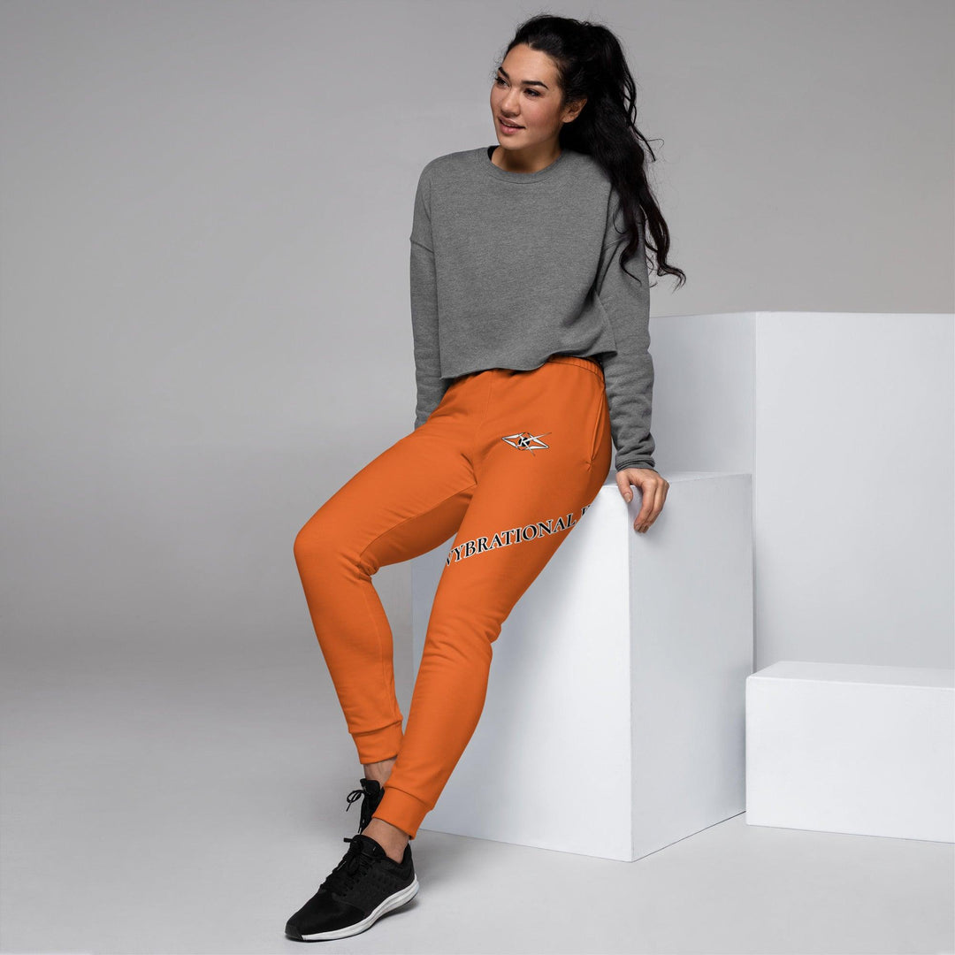 Women's Orange Joggers - VYBRATIONAL KREATORS®