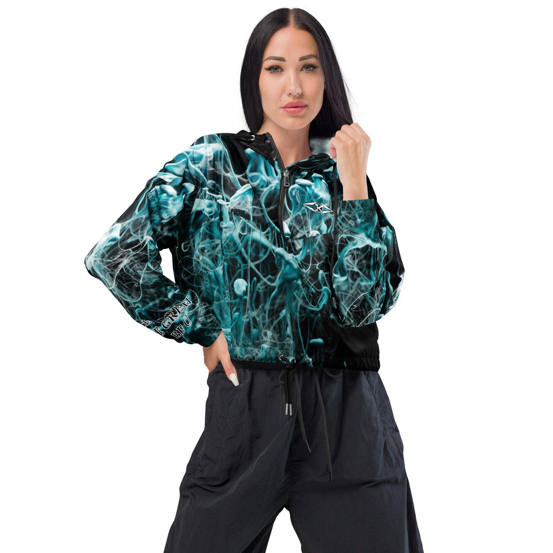 Women’s Premium cropped windbreaker - VYBRATIONAL KREATORS®