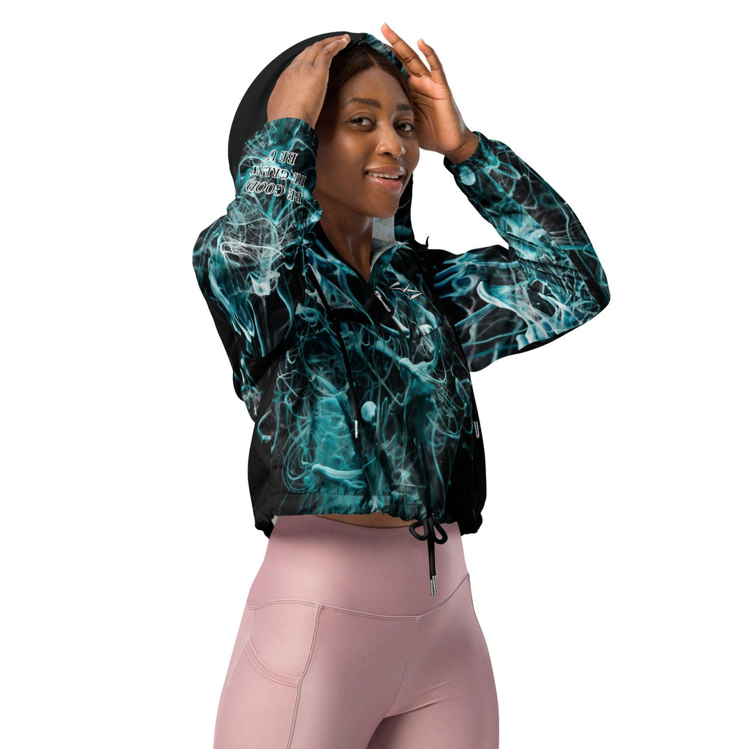 Women’s Premium cropped windbreaker - VYBRATIONAL KREATORS®