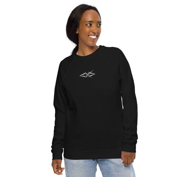 Unisex organic raglan sweatshirt