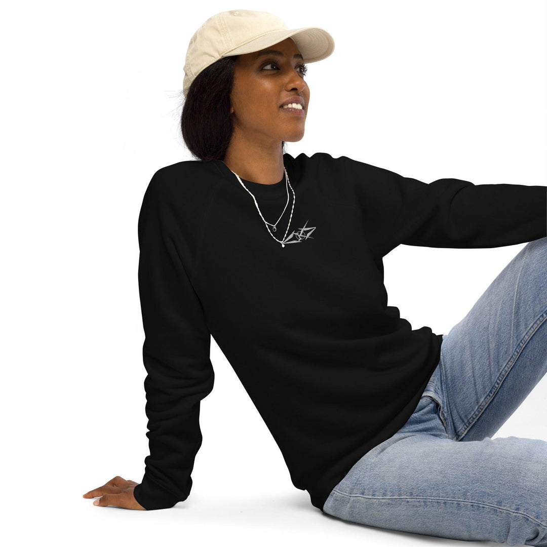 Unisex organic raglan sweatshirt - VYBRATIONAL KREATORS®