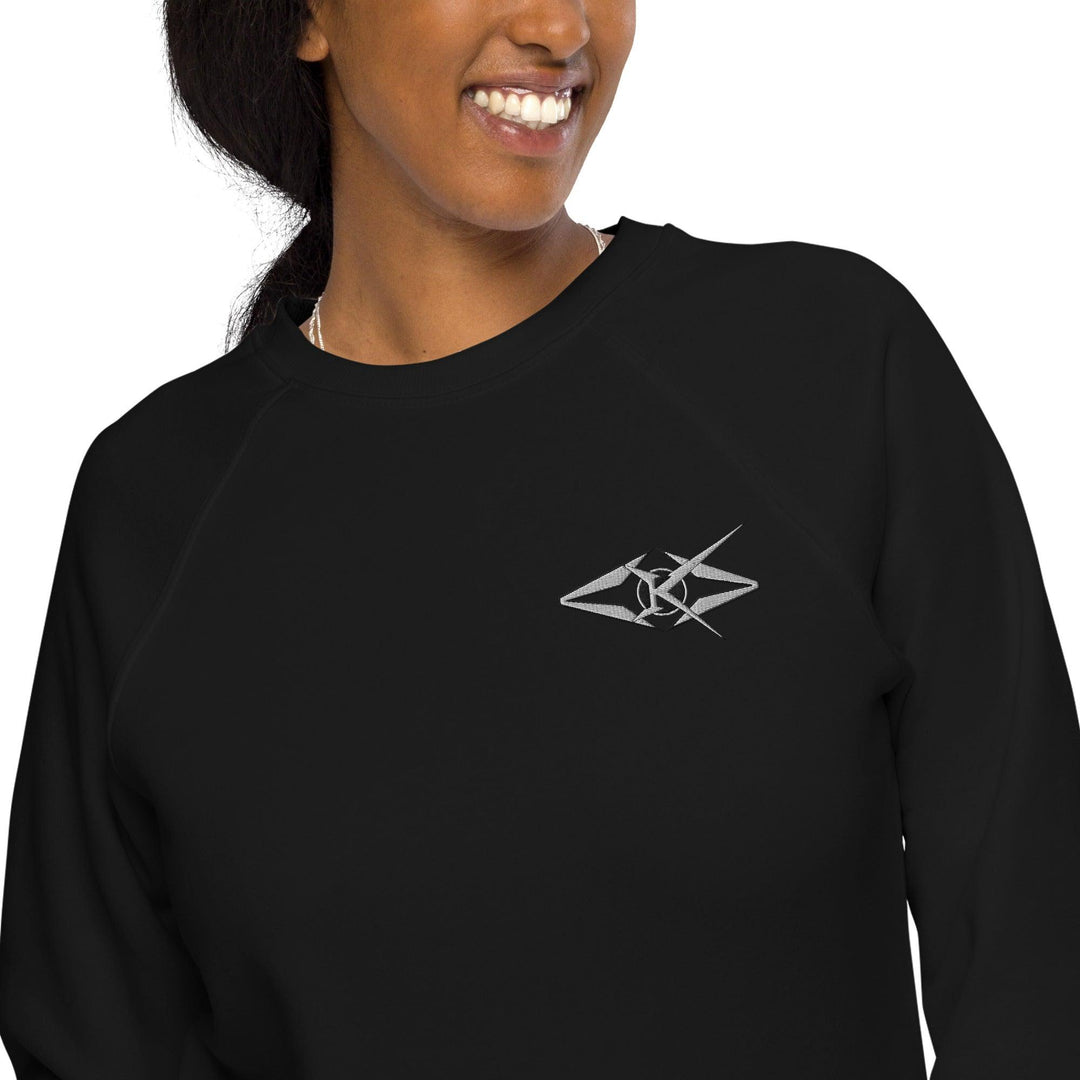 Unisex organic raglan sweatshirt - VYBRATIONAL KREATORS®