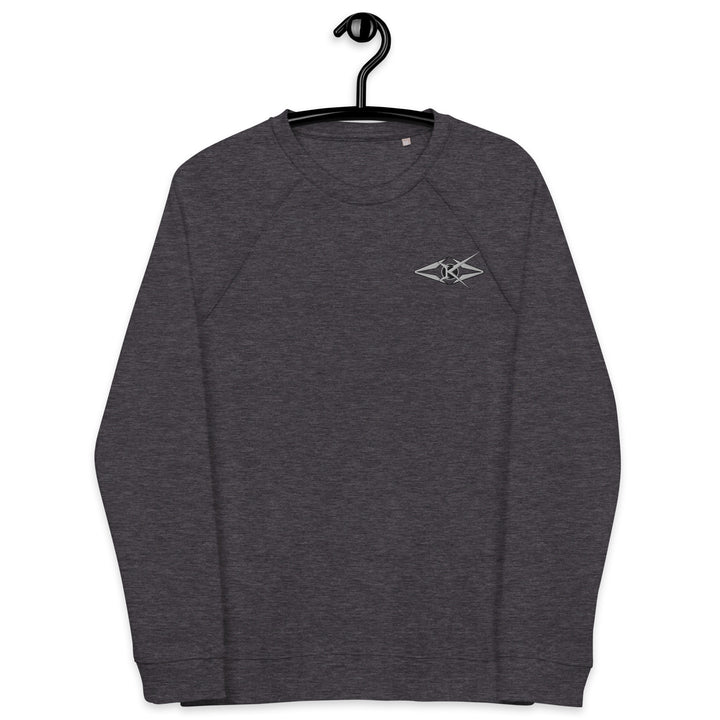 Unisex organic raglan sweatshirt