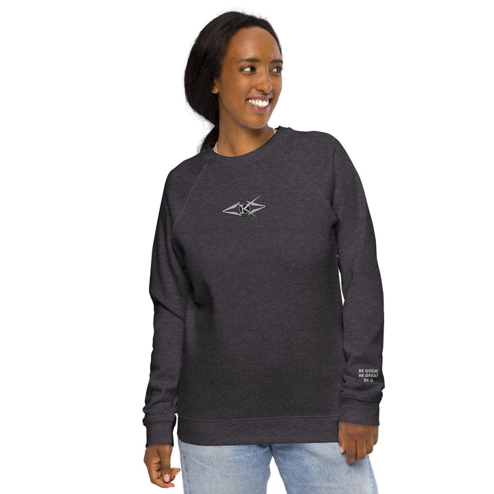 Unisex organic raglan sweatshirt - VYBRATIONAL KREATORS®