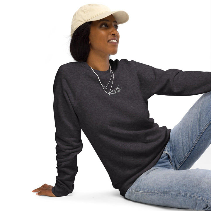 Unisex organic raglan sweatshirt - VYBRATIONAL KREATORS®