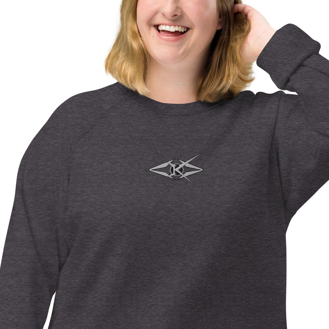 Unisex organic raglan sweatshirt - VYBRATIONAL KREATORS®