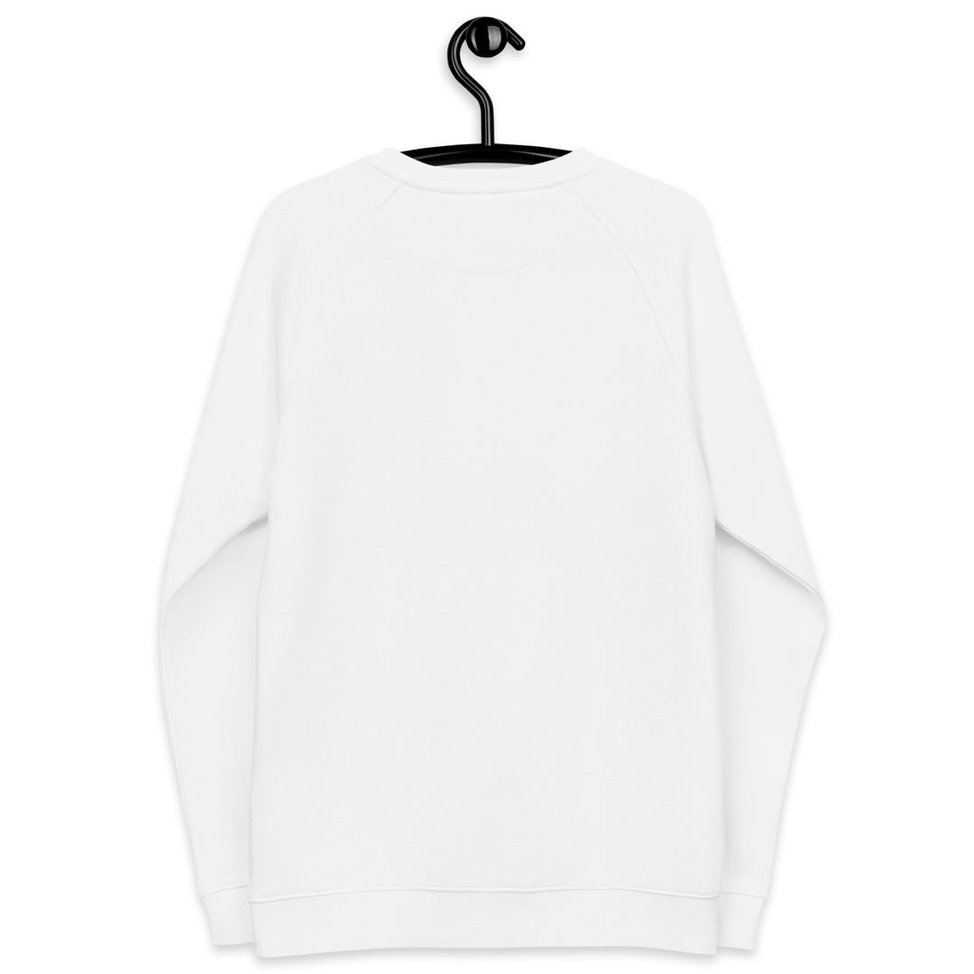 Unisex organic raglan sweatshirt