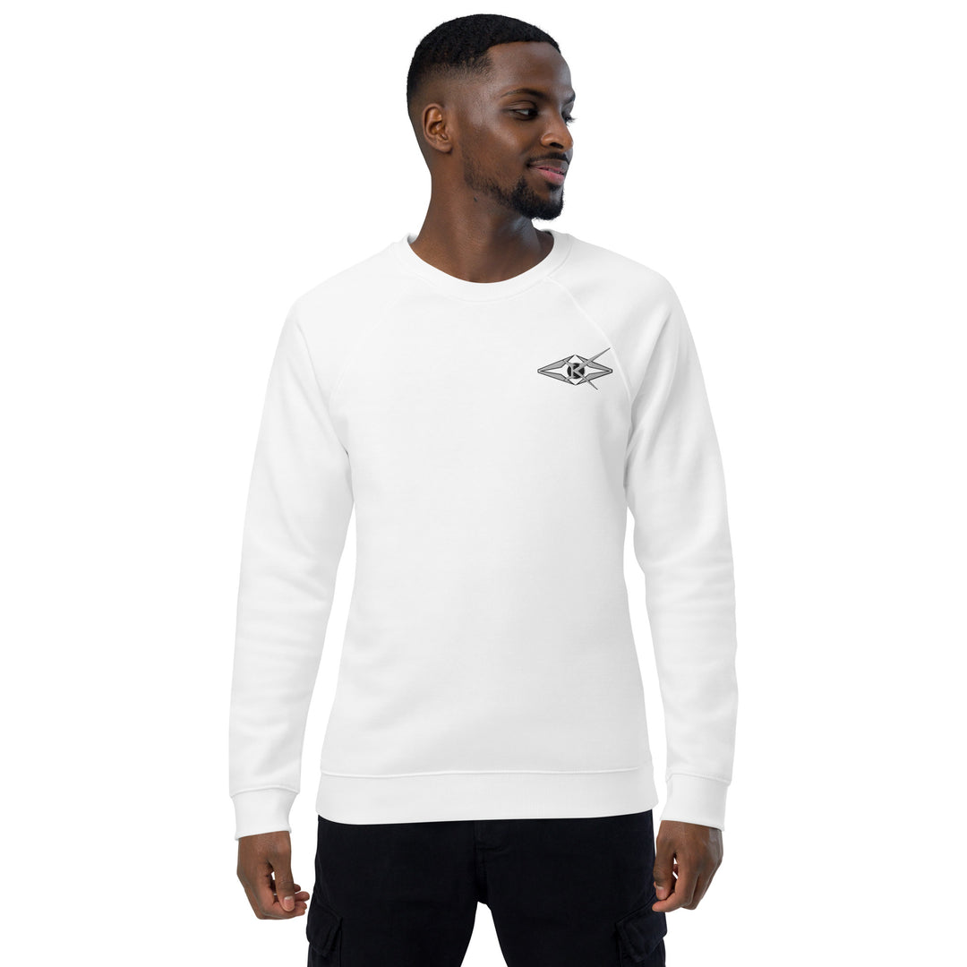 Unisex organic raglan sweatshirt