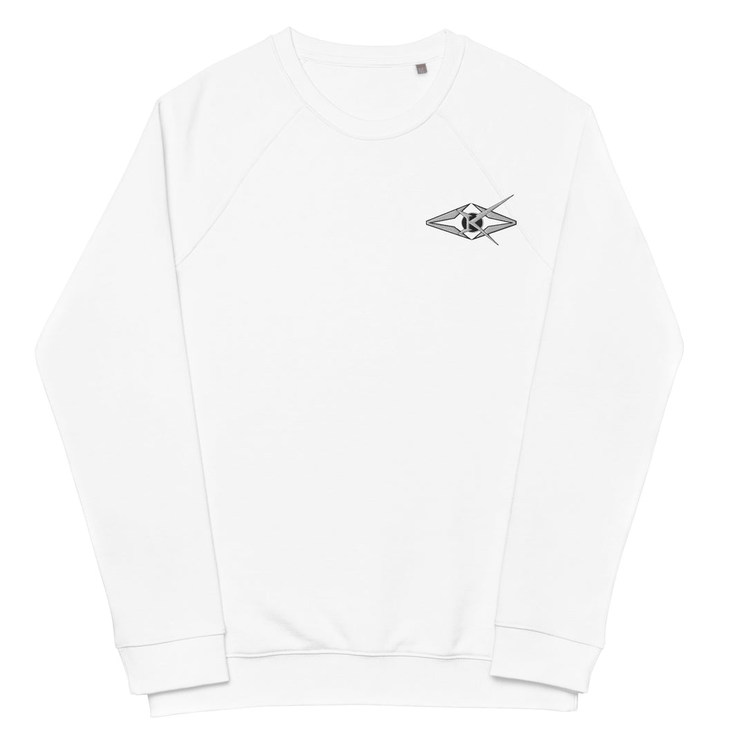 Unisex organic raglan sweatshirt