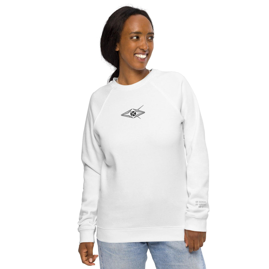 Unisex organic raglan sweatshirt - VYBRATIONAL KREATORS®