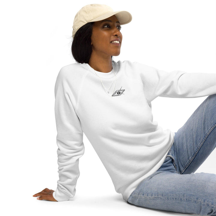 Unisex organic raglan sweatshirt - VYBRATIONAL KREATORS®