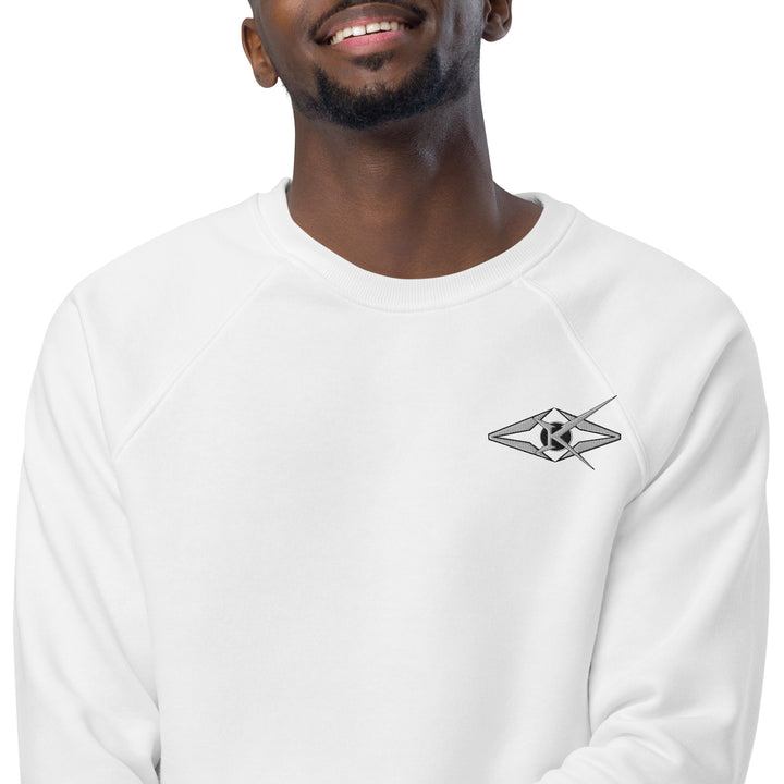 Unisex organic raglan sweatshirt