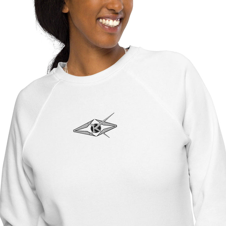 Unisex organic raglan sweatshirt - VYBRATIONAL KREATORS®