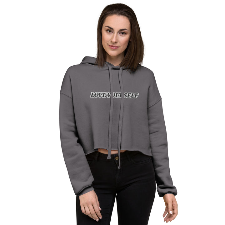 LOVE YOURSELF Crop Hoodie