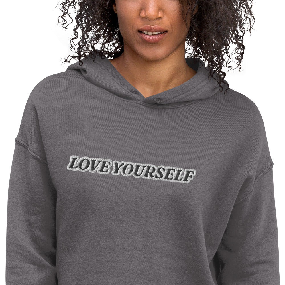 LOVE YOURSELF Crop Hoodie