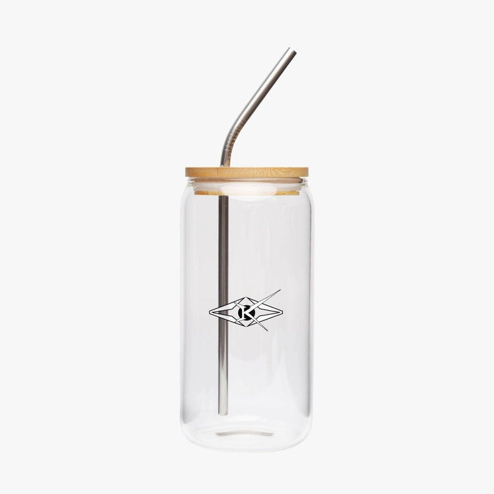 Drinking Glasses with Bamboo Lids - VYBRATIONAL KREATORS®