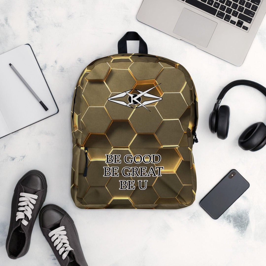 Premium Gold Backpack - VYBRATIONAL KREATORS®