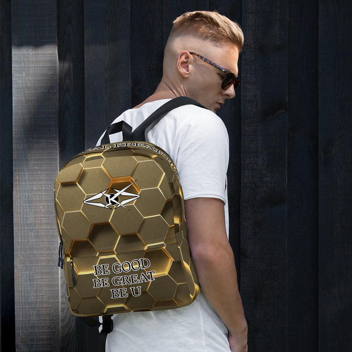 Premium Gold Backpack - VYBRATIONAL KREATORS®