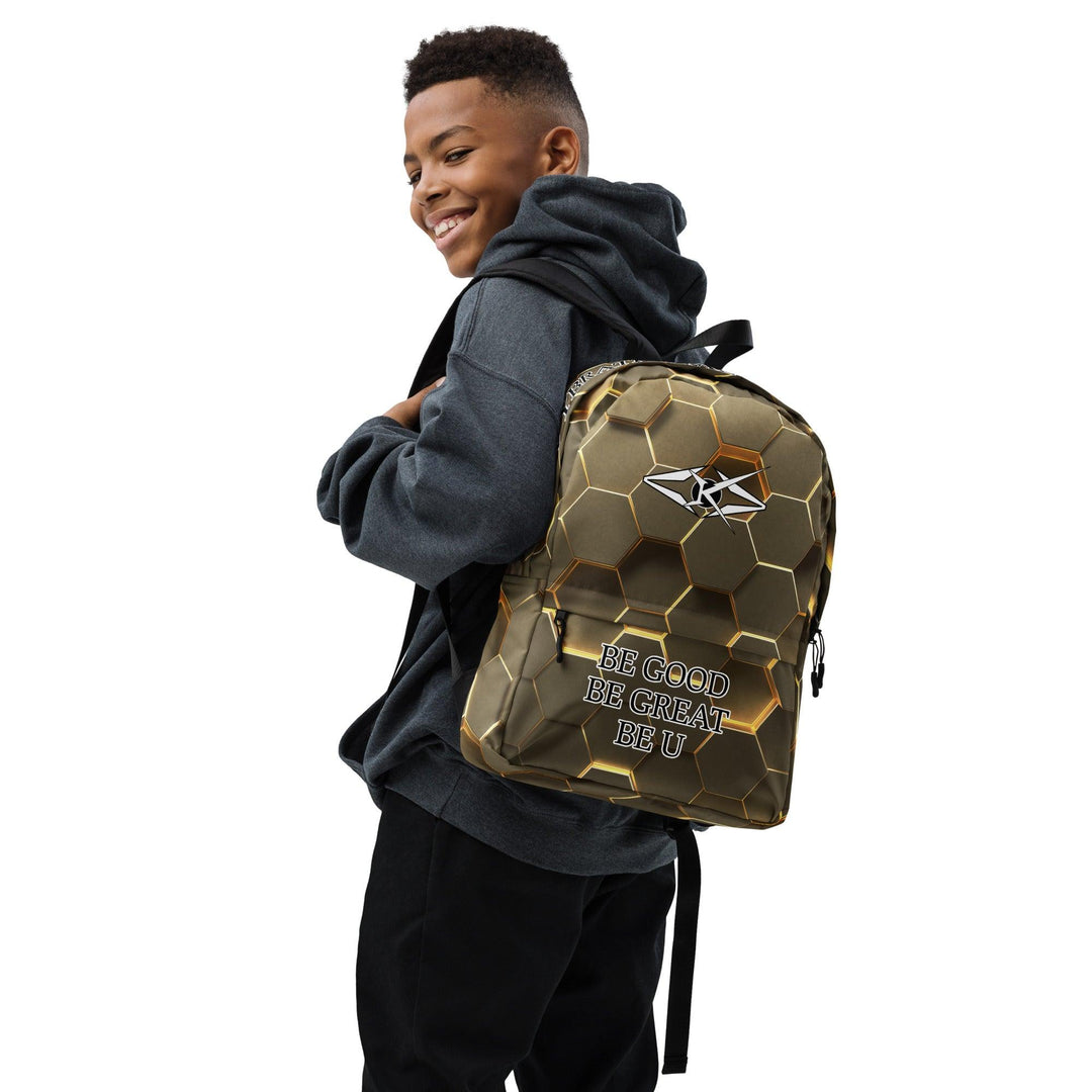 Premium Gold Backpack - VYBRATIONAL KREATORS®