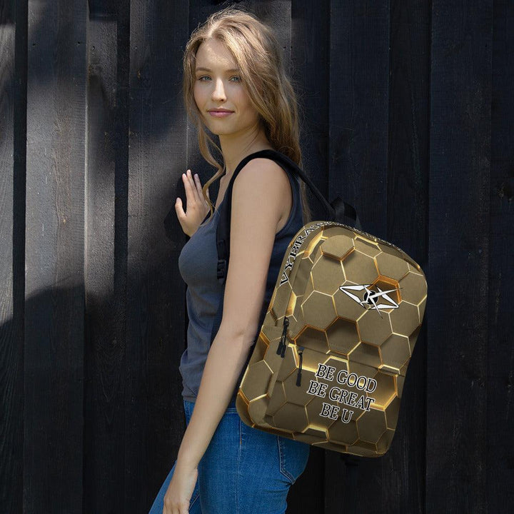 Premium Gold Backpack - VYBRATIONAL KREATORS®