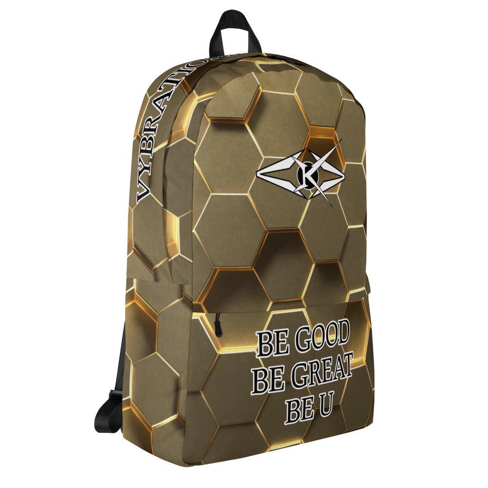 Premium Gold Backpack - VYBRATIONAL KREATORS®