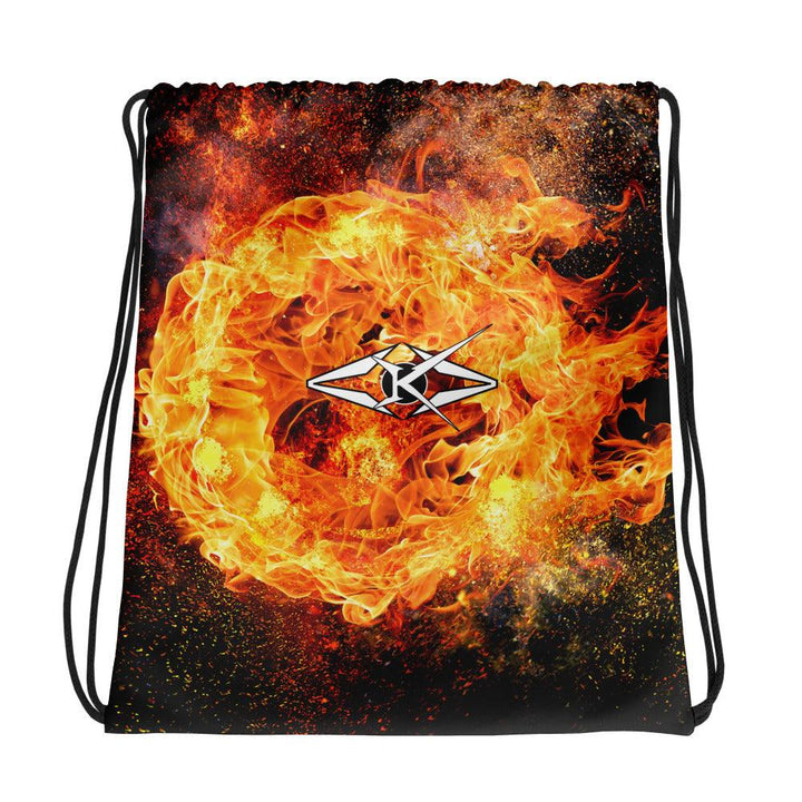 Premium Fire Drawstring bag - VYBRATIONAL KREATORS®