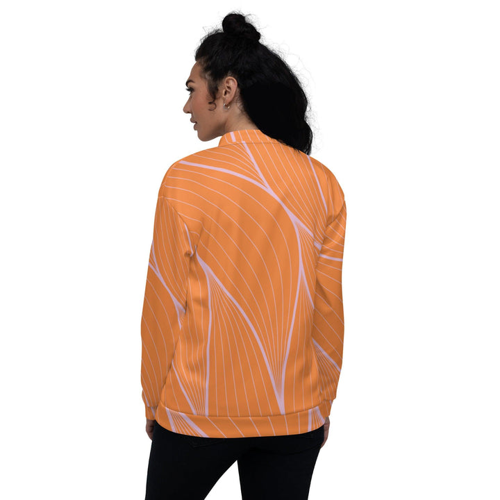 Orange Bomber Jacket - VYBRATIONAL KREATORS®