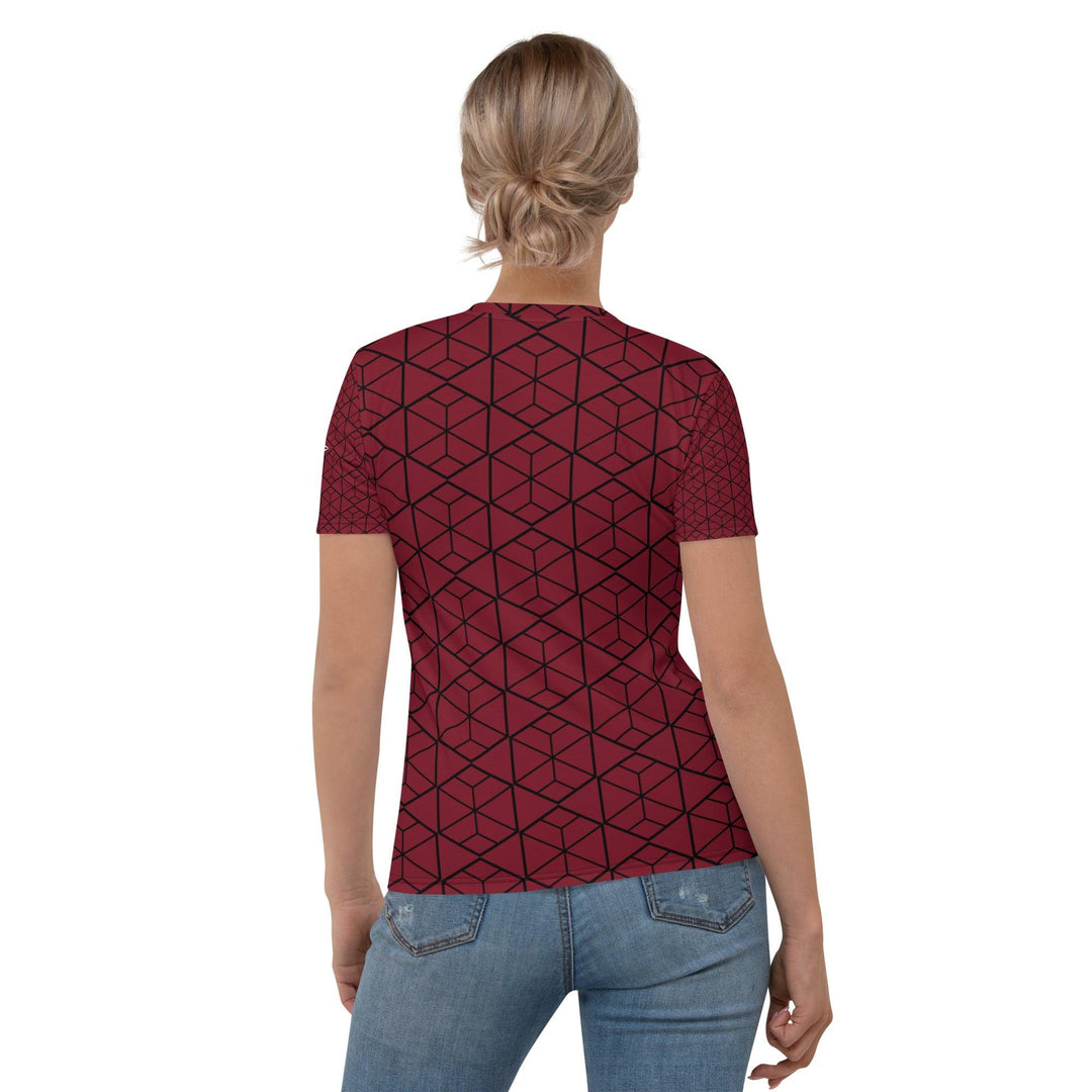 Burgundy Women's T-shirt - VYBRATIONAL KREATORS®