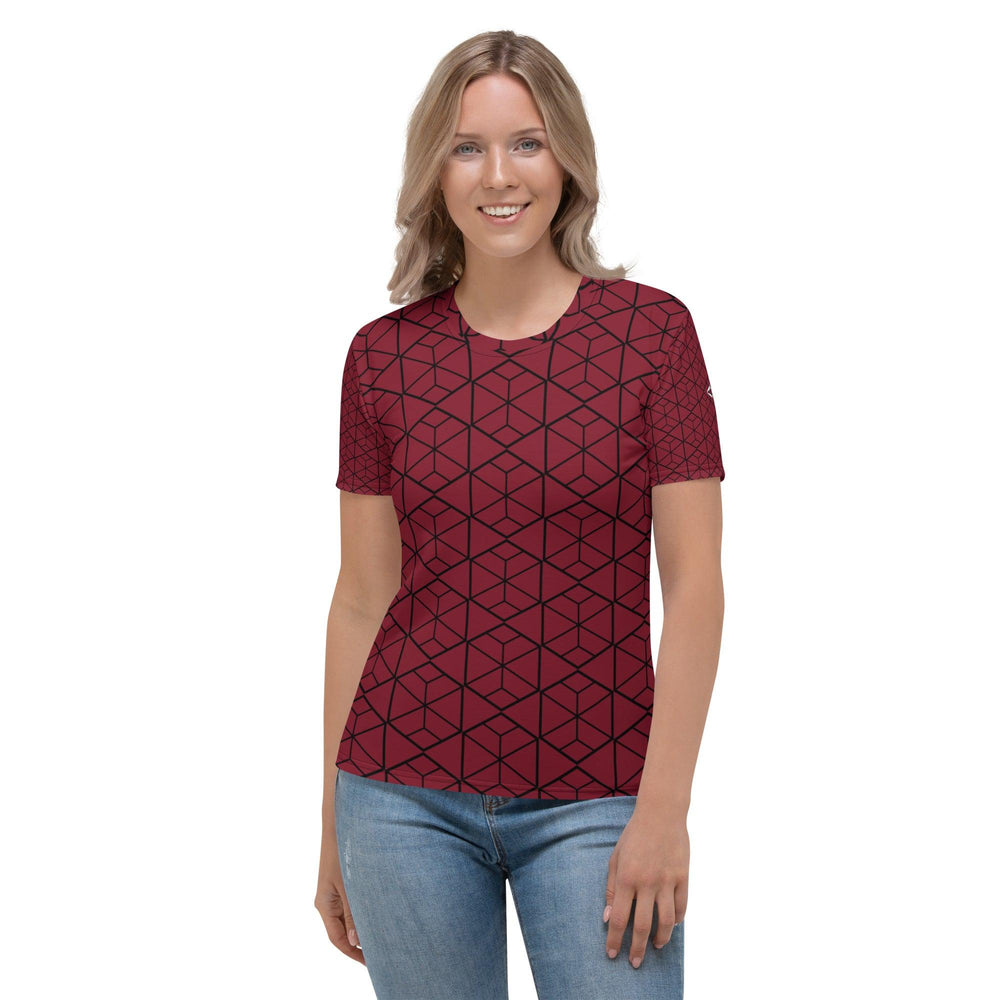 Burgundy Women's T-shirt - VYBRATIONAL KREATORS®