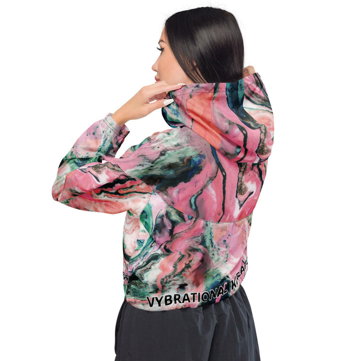 Women’s cropped windbreaker - VYBRATIONAL KREATORS®