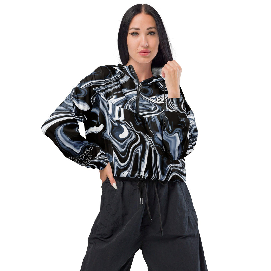 Women’s cropped windbreaker - VYBRATIONAL KREATORS®