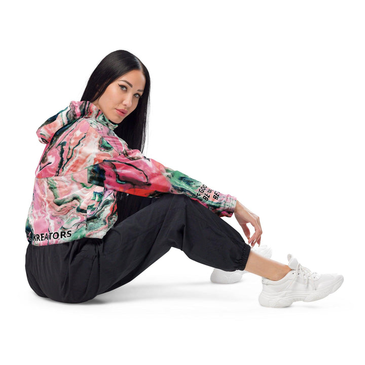 Women’s cropped windbreaker - VYBRATIONAL KREATORS®