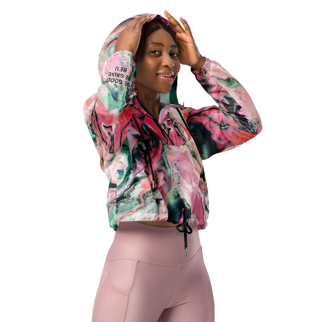 Women’s cropped windbreaker - VYBRATIONAL KREATORS®