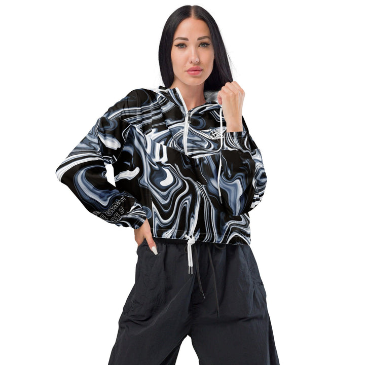 Women’s cropped windbreaker - VYBRATIONAL KREATORS®