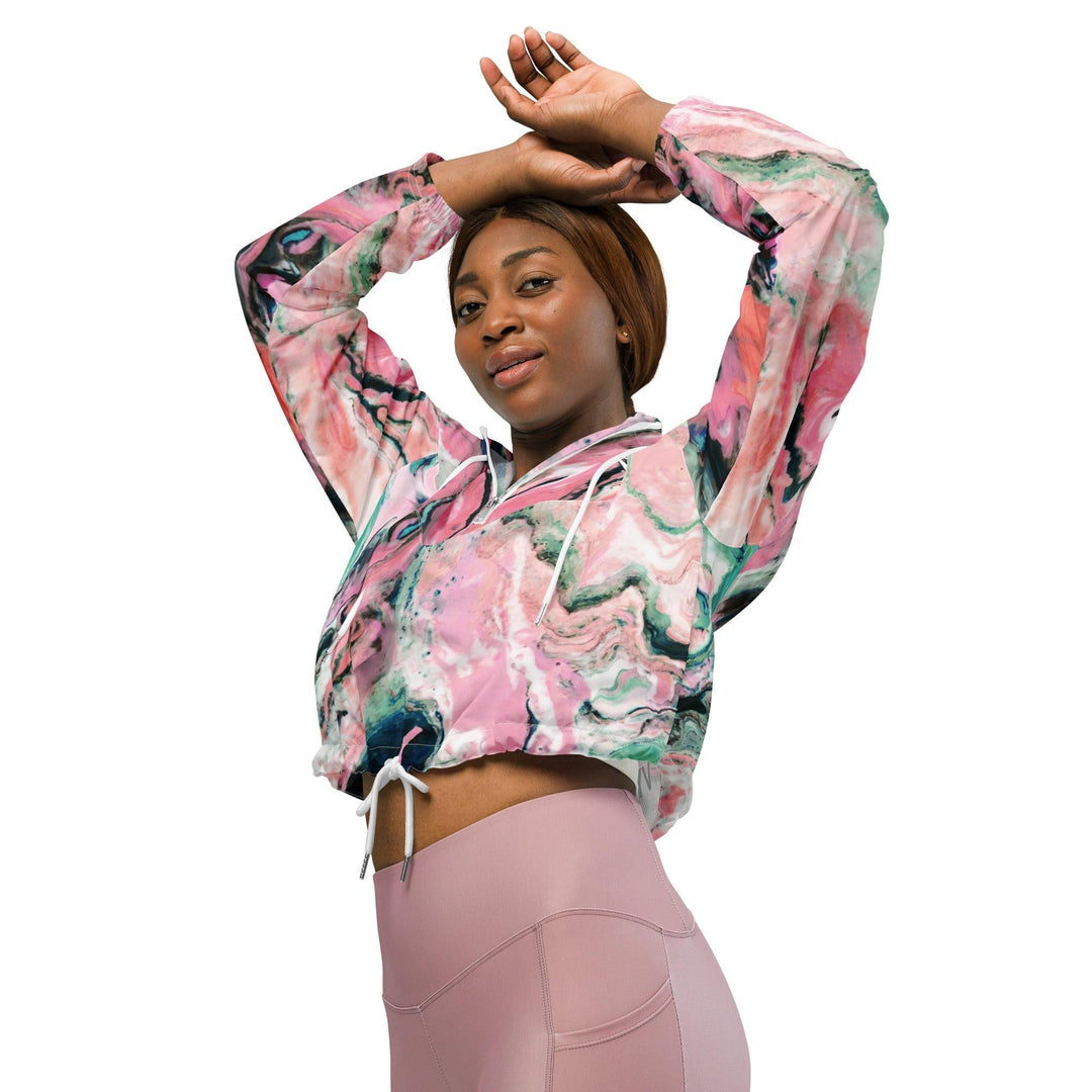 Women’s cropped windbreaker - VYBRATIONAL KREATORS®