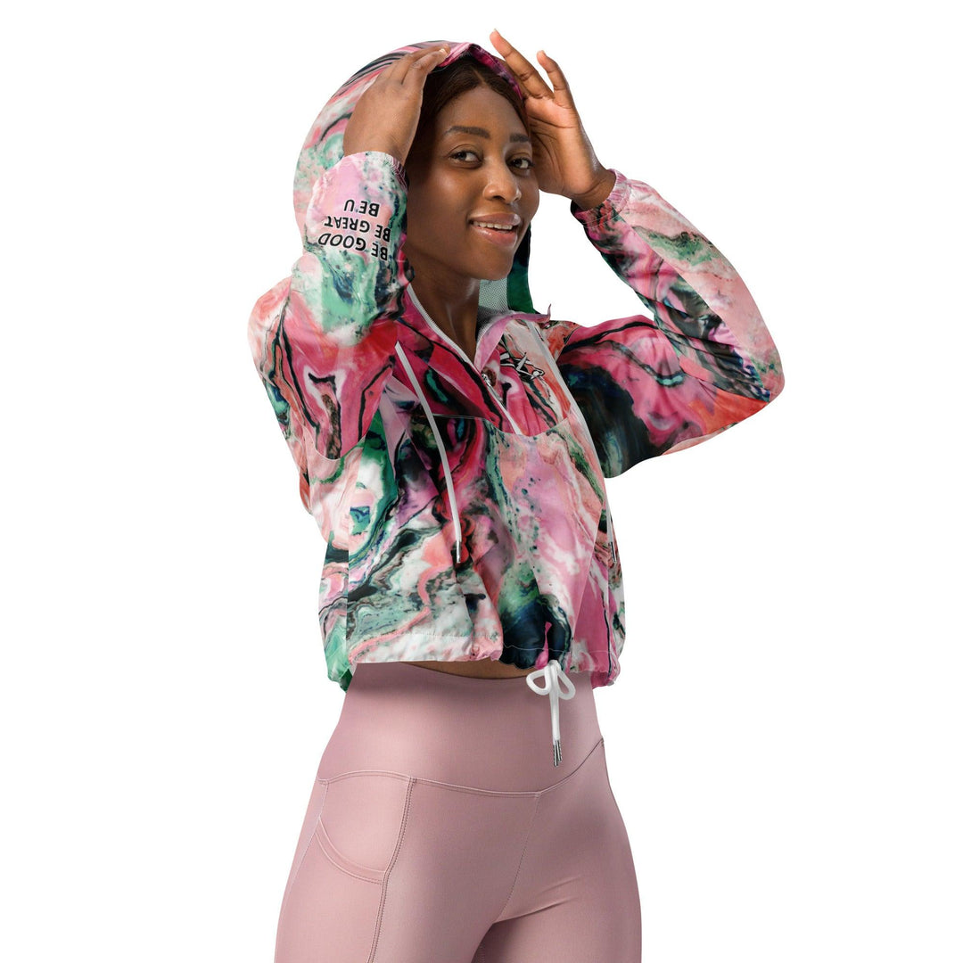 Women’s cropped windbreaker - VYBRATIONAL KREATORS®