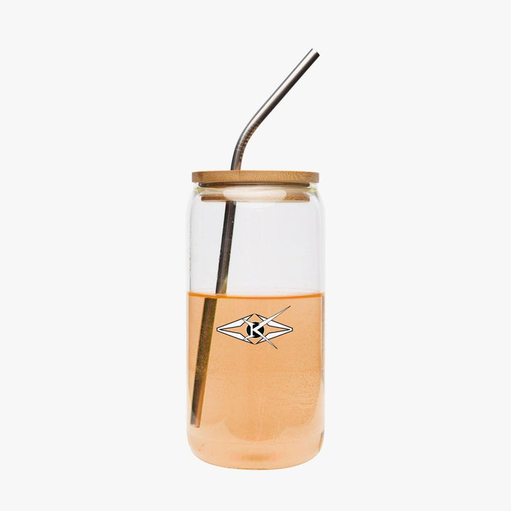 Drinking Glasses with Bamboo Lids - VYBRATIONAL KREATORS®