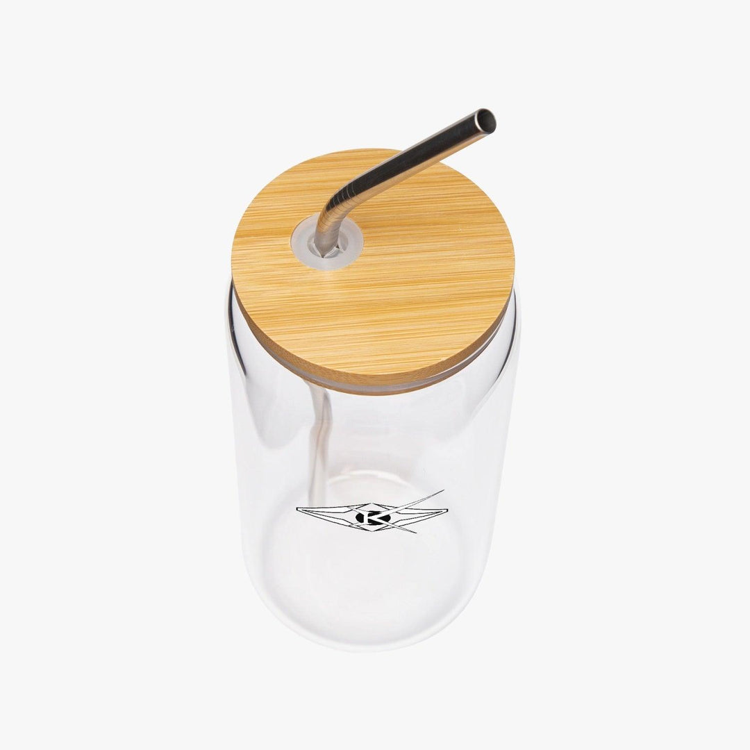 Drinking Glasses with Bamboo Lids - VYBRATIONAL KREATORS®