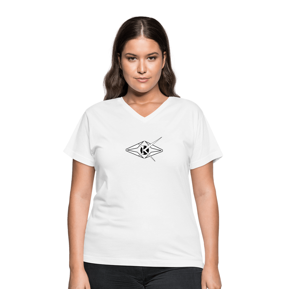 Women's V-Neck T-Shirt - VYBRATIONAL KREATORS®