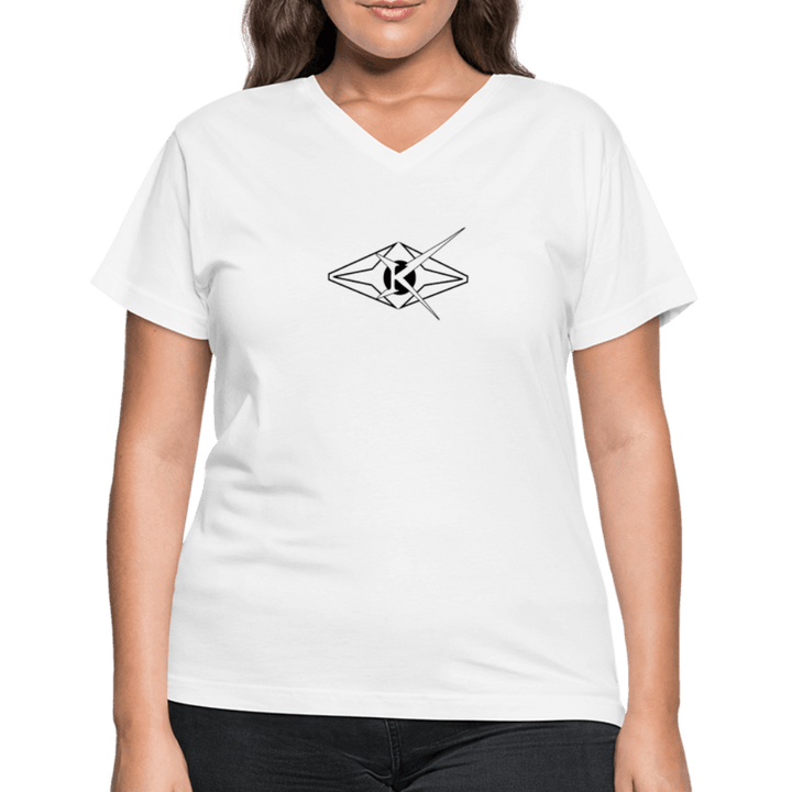 Women's V-Neck T-Shirt - VYBRATIONAL KREATORS®