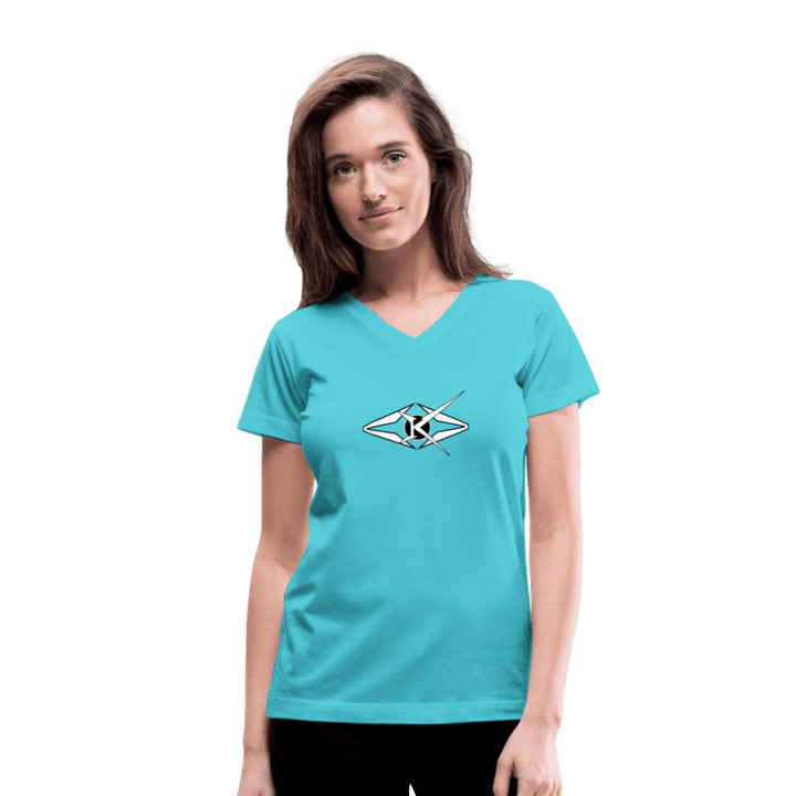 Women's V-Neck T-Shirt - VYBRATIONAL KREATORS®