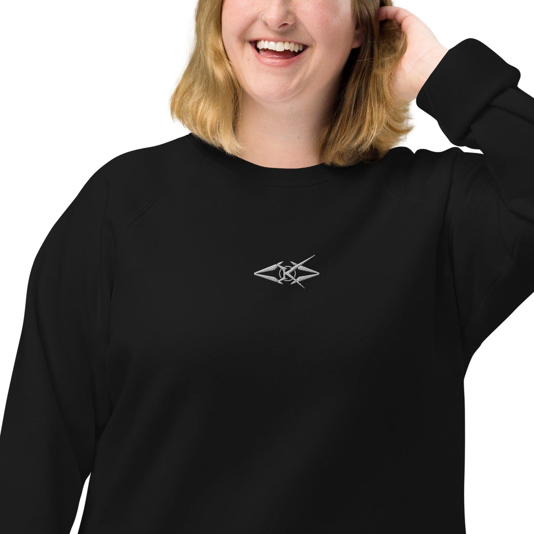 Women's organic raglan sweatshirt - VYBRATIONAL KREATORS®