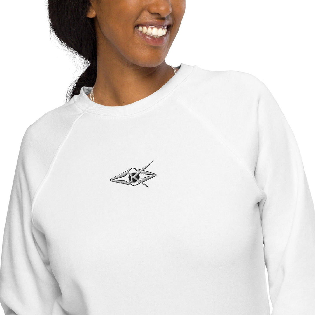 Women's organic raglan sweatshirt - VYBRATIONAL KREATORS®