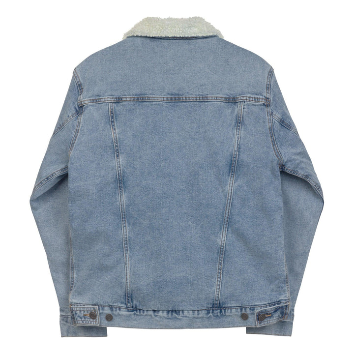 women denim sherpa jacket - VYBRATIONAL KREATORS®