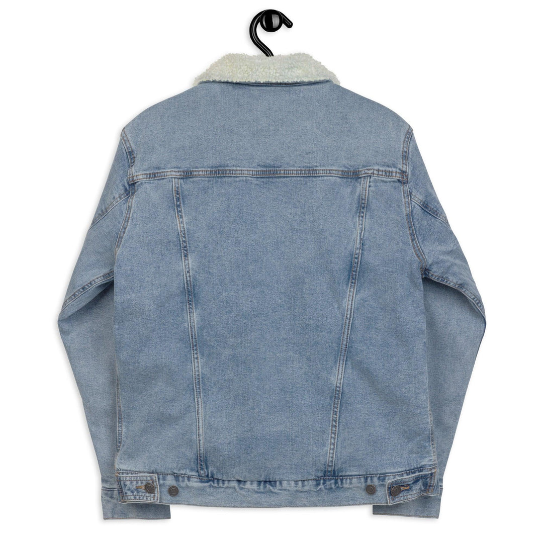 women denim sherpa jacket - VYBRATIONAL KREATORS®