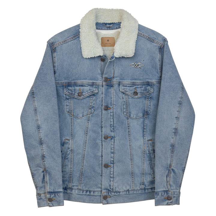 women denim sherpa jacket - VYBRATIONAL KREATORS®