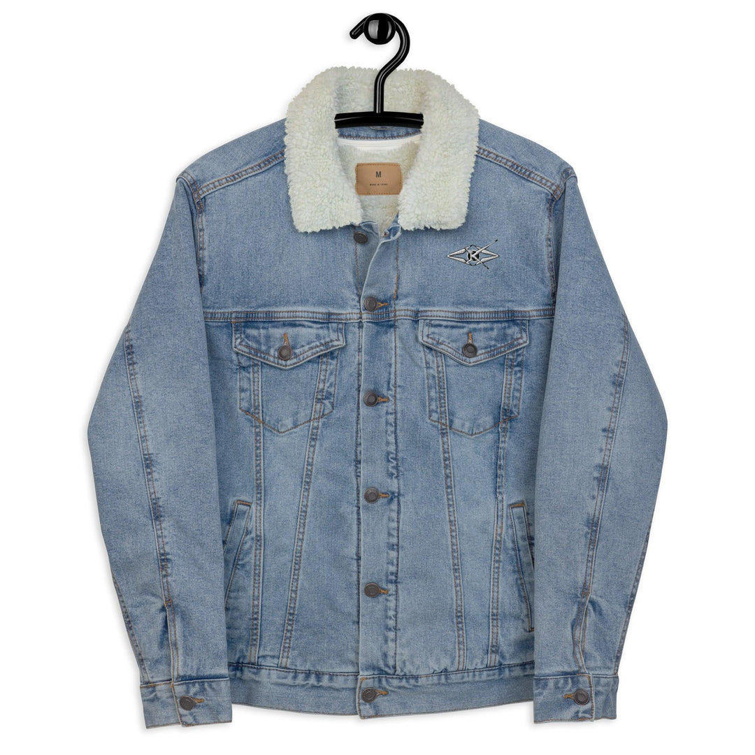 women denim sherpa jacket - VYBRATIONAL KREATORS®